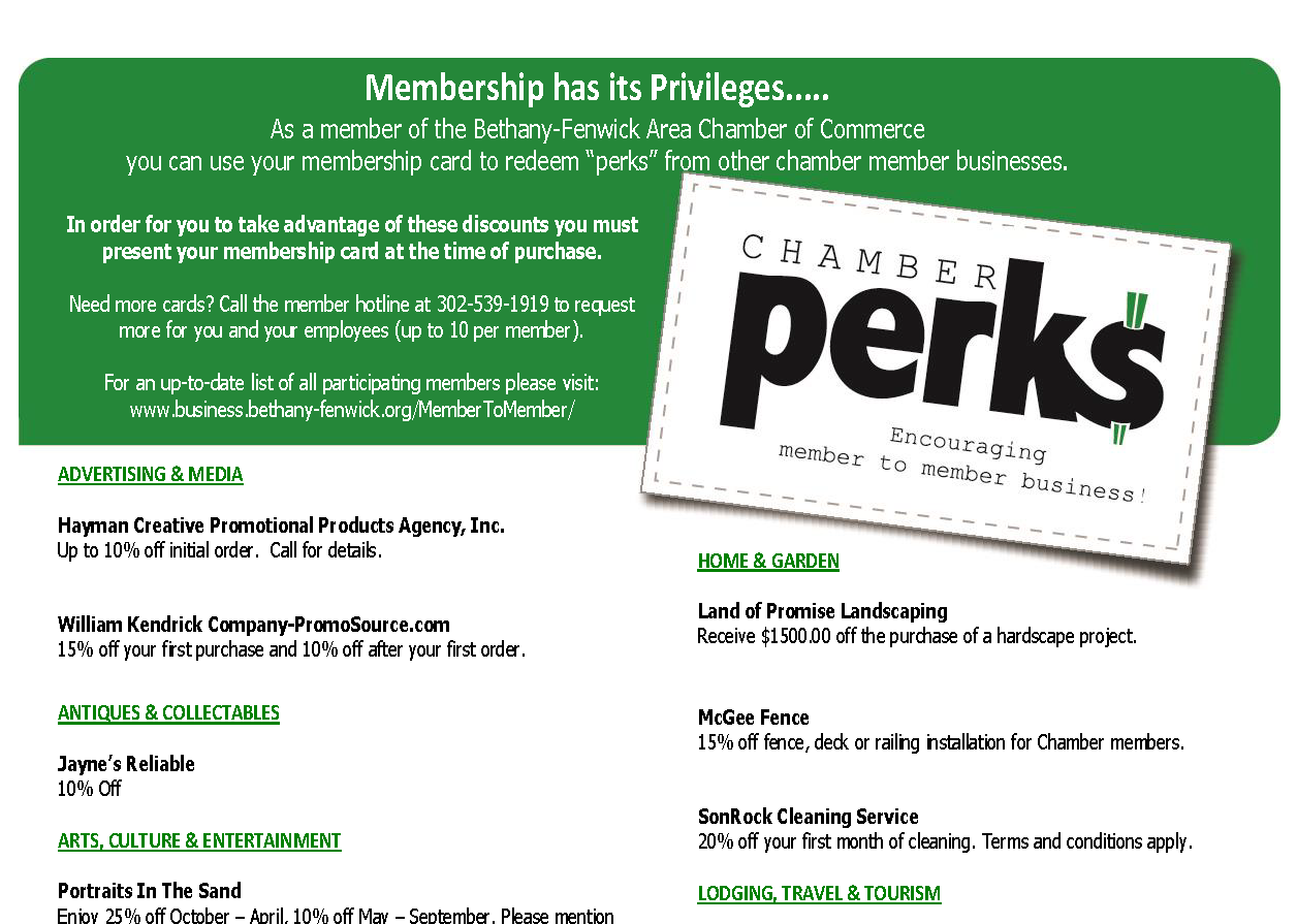 a brochure for a company called perks