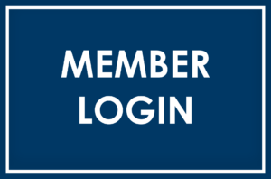 a blue square with the words, member login