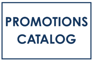a sign that says promotionals catalog